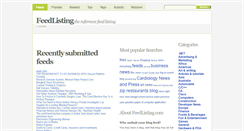 Desktop Screenshot of feedlisting.com